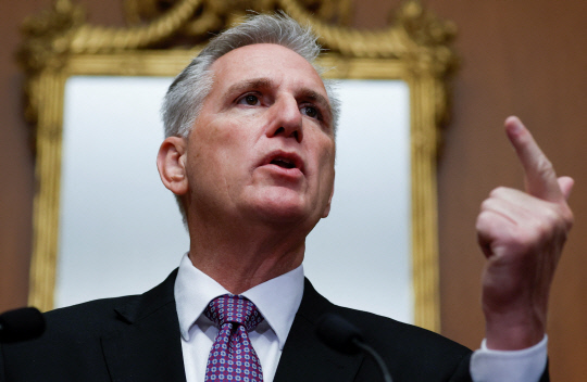 매카시 미국 하원의장[로이터 연합뉴스 자료사진]